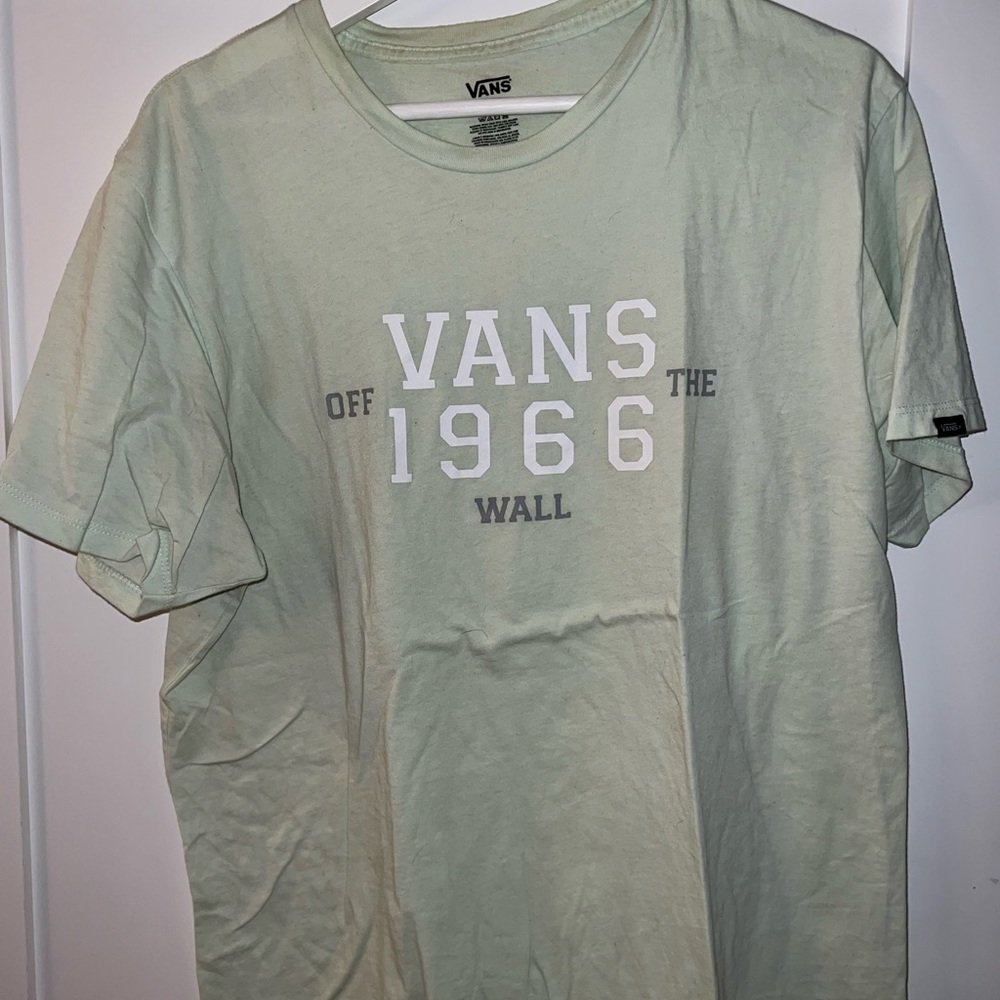 Van t-shirt, light green, size large.
